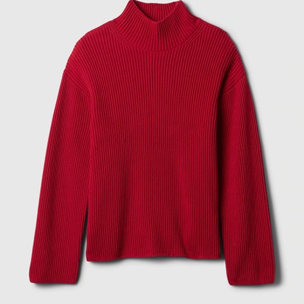 Liz Claiborne Women's Mock Neck Red Sweater - Picture 5 of 15